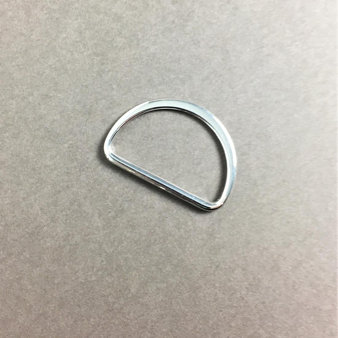 Taschenzubehör - 38mm D-Ring SILBER 