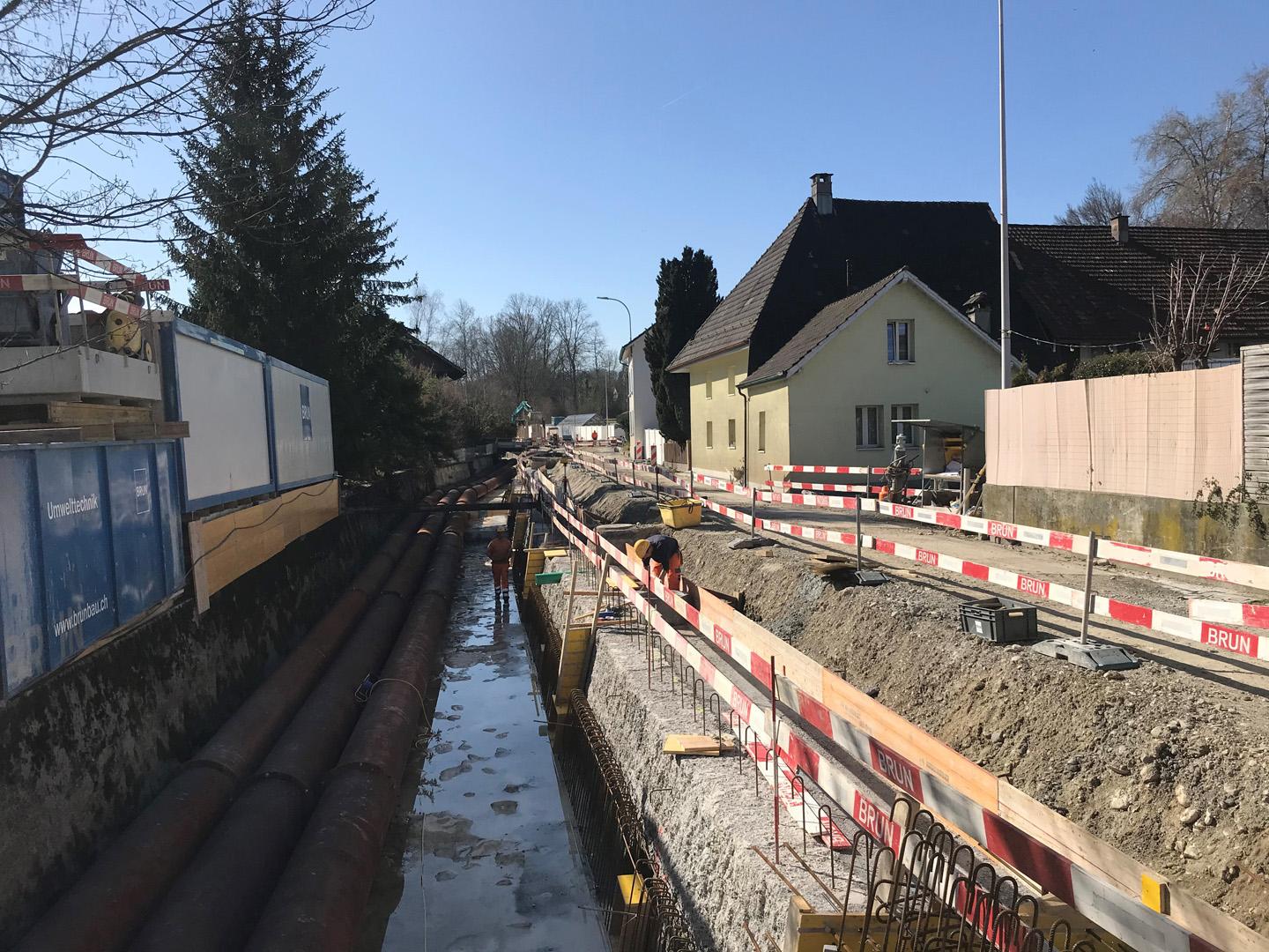 Sanierung Gehwegauskragung Wyna