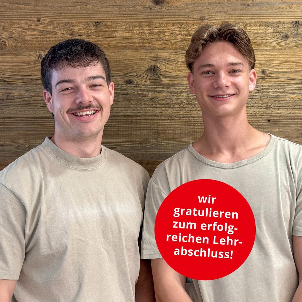 Wir dürfen zwei Prüfungserfolge feiern...